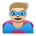 Man Superhero: Medium-Light Skin Tone