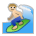 Man Surfing: Medium-Light Skin Tone