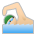 Man Swimming: Medium-Light Skin Tone