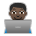 Man Technologist: Dark Skin Tone