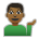 Man Tipping Hand: Medium-Dark Skin Tone