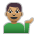 Man Tipping Hand: Medium Skin Tone