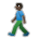 Man Walking: Dark Skin Tone