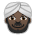 Man Wearing Turban: Dark Skin Tone