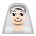 Man with Veil: Light Skin Tone