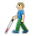 Man with White Cane: Medium-Light Skin Tone