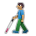 Man with White Cane: Medium Skin Tone