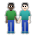 Men Holding Hands: Dark Skin Tone, Light Skin Tone