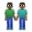 Men Holding Hands: Dark Skin Tone, Medium-Dark Skin Tone