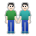 Men Holding Hands: Light Skin Tone
