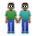 Men Holding Hands: Medium-Dark Skin Tone