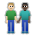 Men Holding Hands: Medium-Light Skin Tone, Dark Skin Tone