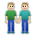 Men Holding Hands: Medium-Light Skin Tone