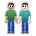Men Holding Hands: Medium Skin Tone, Light Skin Tone
