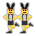 Men with Bunny Ears