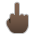 Middle Finger: Dark Skin Tone