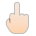 Middle Finger: Light Skin Tone