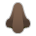 Nose: Dark Skin Tone