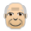 Old Man: Medium-Light Skin Tone