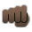 Oncoming Fist: Dark Skin Tone