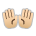 Open Hands: Medium-Light Skin Tone