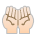 Palms Up Together: Light Skin Tone