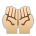 Palms Up Together: Medium-Light Skin Tone