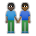 People Holding Hands: Dark Skin Tone, Medium-Dark Skin Tone