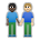 People Holding Hands: Dark Skin Tone, Medium-Light Skin Tone