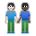 People Holding Hands: Light Skin Tone, Dark Skin Tone