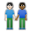 People Holding Hands: Light Skin Tone, Medium-Dark Skin Tone