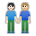 People Holding Hands: Light Skin Tone, Medium-Light Skin Tone
