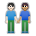 People Holding Hands: Light Skin Tone, Medium Skin Tone