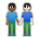 People Holding Hands: Medium-Dark Skin Tone, Light Skin Tone
