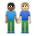People Holding Hands: Medium-Dark Skin Tone, Medium-Light Skin Tone