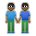 People Holding Hands: Medium-Dark Skin Tone
