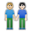 People Holding Hands: Medium-Light Skin Tone, Light Skin Tone
