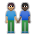 People Holding Hands: Medium Skin Tone, Dark Skin Tone