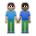 People Holding Hands: Medium Skin Tone, Medium-Dark Skin Tone