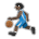 Person Bouncing Ball: Dark Skin Tone
