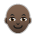 Person: Dark Skin Tone, Bald
