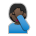 Person Facepalming: Dark Skin Tone