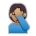 Person Facepalming: Medium Skin Tone