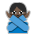 Person Gesturing No: Dark Skin Tone
