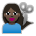 Person Getting Haircut: Dark Skin Tone