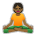 Person in Lotus Position: Medium-Dark Skin Tone