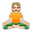 Person in Lotus Position: Medium-Light Skin Tone