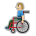 Person in Manual Wheelchair: Medium-Light Skin Tone