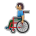 Person in Manual Wheelchair: Medium Skin Tone