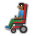 Person in Motorized Wheelchair: Medium-Dark Skin Tone